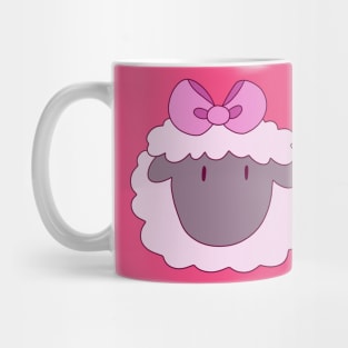 Pretty Bow Sheep Face Mug